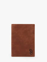 Portefeuille Leder Serge blanco Bruin brooklyn BRO21021