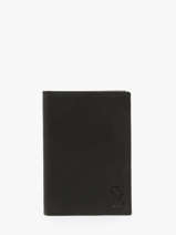 Portefeuille Leder Serge blanco Zwart brooklyn BRO21021