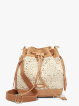 Cross Body Tas Antibes Katoen Les tropeziennes Beige antibes TZ03