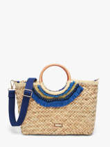 Sac Bandouli�re Monaco Paille Les tropeziennes Beige monaco TZ01
