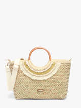 Cross Body Tas Monaco Stro Les tropeziennes Beige monaco TZ01