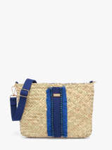 Sac Bandouli�re Monaco Paille Les tropeziennes Beige monaco TZ02