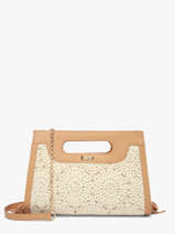 Cross Body Tas Antibes Katoen Les tropeziennes Beige antibes TZ02