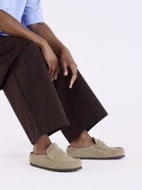 Mocassins Naples En Cuir Birkenstock Beige men 1029675-vue-porte