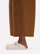 Mules Boston En Cuir Birkenstock Blanc women 1031662