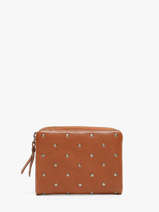 Portemonnee Leder Biba Bruin wallet KAT2L