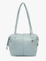 Sac Port� �paule Heritage Cuir Biba Bleu heritage HOP1L