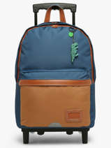 Sac A Dos � Roulettes 2 Compartiments Tann's Bleu les fantaisies g 73128