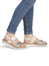 Sandalen Uit Leder Remonte Beige women 60-vue-porte