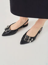 Ballerinas Uit Leder Tamaris Zwart women 46-vue-porte
