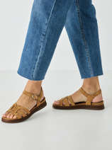 Sandales En Cuir Tamaris Marron women 46