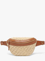 Belt Bag Leder En Raffia Paul marius Beige raphia BANANRAP