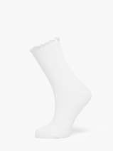 Sokken Pieces Wit socks women 17162338