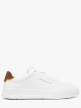 Sneakers Uit Leder Tommy hilfiger Wit men 536702R