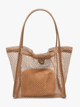 Sac Port� �paule Fielt Polyester Ines de laure Marron fielt 1685537
