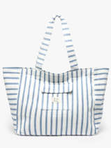 Schoudertas Beach Katoen Marco Blauw beach S1285