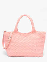 Sac Port� Main Tresse Nylon Knit & woven Rose tresse M2581