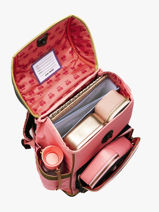Sac � Dos 2 Compartiments Jeune premier Rose daydream girls G-vue-porte