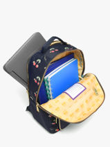 Rugzak Bobby 1 Compartiment Jeune premier Blauw daydream girls G-vue-porte
