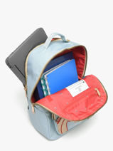 Rugzak Bobby 1 Compartiment Jeune premier Blauw daydream girls G-vue-porte