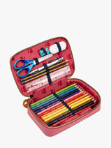 Trousse 1 Compartiment Jeune premier Rose daydream girls G-vue-porte