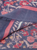Foulard Gerard pasquier Blauw foulard P25106-vue-porte