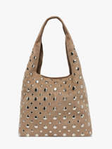 Schoudertas Suede Miniprix Beige suede F9928