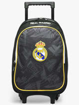 Rugzak Op Wieltjes 2 Compartimenten Real madrid Zwart real 26BR204R