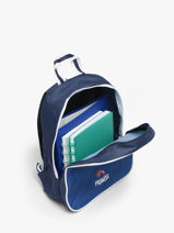 Rugzak 1 Compartiment Federat. france football Blauw fff 26ZX201S-vue-porte