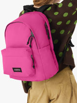 Rugzak 1 Compartiment Met 16" Laptopvak Eastpak Roze authentic EK0A5BIK-vue-porte
