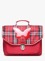 Cartable 2 Compartiments Caramel et cie Rouge boheme FI