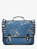 Cartable 2 Compartiments Caramel et cie Bleu boheme FI