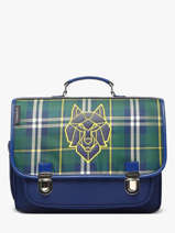 Cartable 2 Compartiments Caramel et cie Bleu fier GA