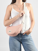 Sac Bandouli�re Tressage Coton Hindbag Orange tressage TS-vue-porte