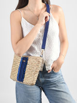 Cross Body Tas Monaco Stro Les tropeziennes Beige monaco TZ02-vue-porte