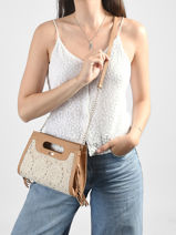 Sac Bandouli�re Antibes Coton Les tropeziennes Beige antibes TZ02-vue-porte