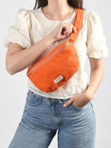 Belt Bag Custine Gerecycleerd Katoen Rivedroite Oranje timeless CUSTITIM-vue-porte