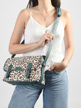 Cross Body Tas Loulou Cuir Et Raphia Paul marius Veelkleurig raphia LOULORAP-vue-porte