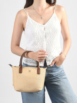 Cross Body Tas Popette Polyurethaan Tommy hilfiger Bruin popette AW18523-vue-porte