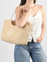 Schoudertas Th Elevated Summer Polyurethaan Tommy hilfiger Beige th elevated summer AW18536-vue-porte