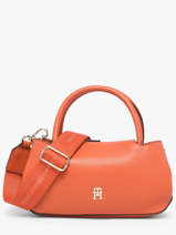 Sac Port� Main Th Logotape Polyester Tommy hilfiger Orange th logotape AW18743
