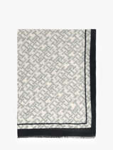 Sjaal Tommy hilfiger Blauw monogram AW18687