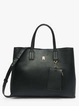 Sac Port� Main Th Icon Tommy hilfiger Noir th icon AW18723