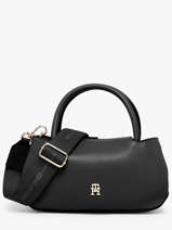 Sac Port� Main Th Logotape Polyester Tommy hilfiger Noir th logotape AW18743