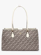 Sac Port� �paule Th Grace Polyester Recycl� Tommy hilfiger Marron th grace AW18754