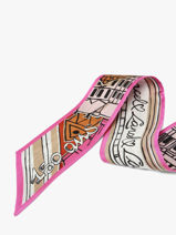 Zijden Lint Paris 82x5,5cm Lancel Roze 150 ans A14137-vue-porte