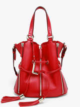Sac Port� Main 150 Ans Cuir Lancel Rouge 150 ans A14098