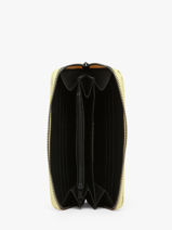 Portefeuille Caviar Cuir Milano Jaune caviar CA18115-vue-porte