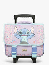 Cartable � Roulettes 2 Compartiments Lilo & stitch Violet spring smiles 1729