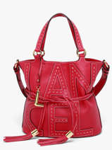 Sac Port� Main 150 Ans Lancel Rouge 150 ans A14097